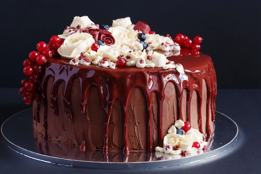 Bolo de chocolate com glacê