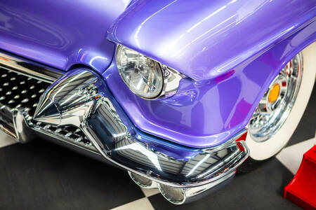 Detailed view of a classic car