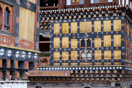 Fachada de um mosteiro budista