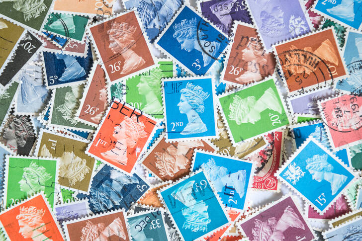 Königin-Briefmarken