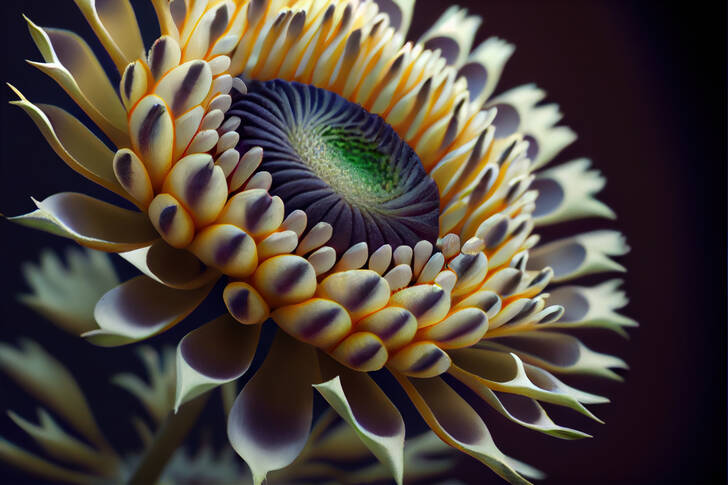 Chrysanthemum on a dark background