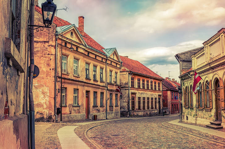 Alte Straßen von Kuldiga