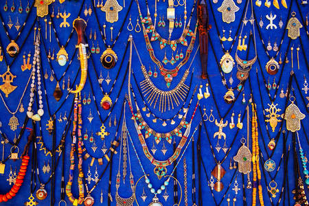Handmade jewelry in Morocco