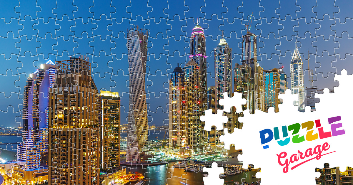 Dubai Marina Jigsaw Puzzle (Countries, UAE) | Puzzle Garage
