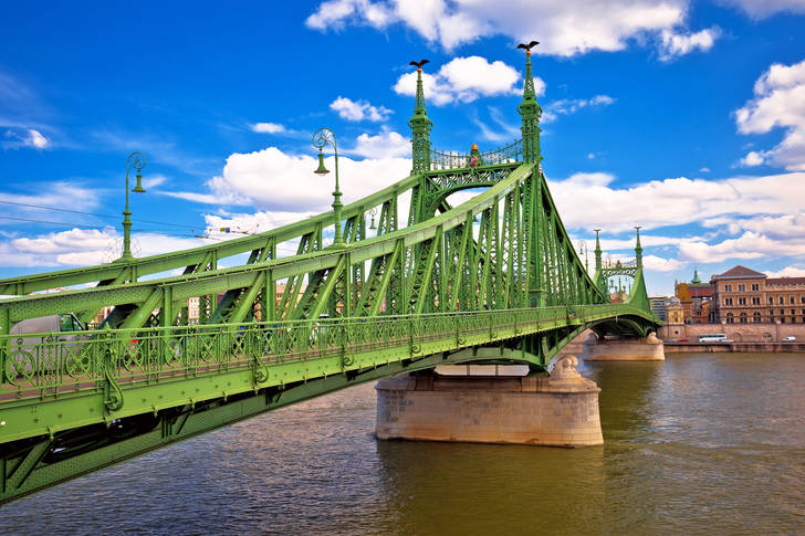 Freedom Bridge over the Danube River