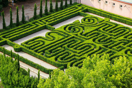 Garden labyrinth in San Giorgio Maggiore