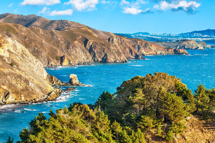 California coastal cliffs