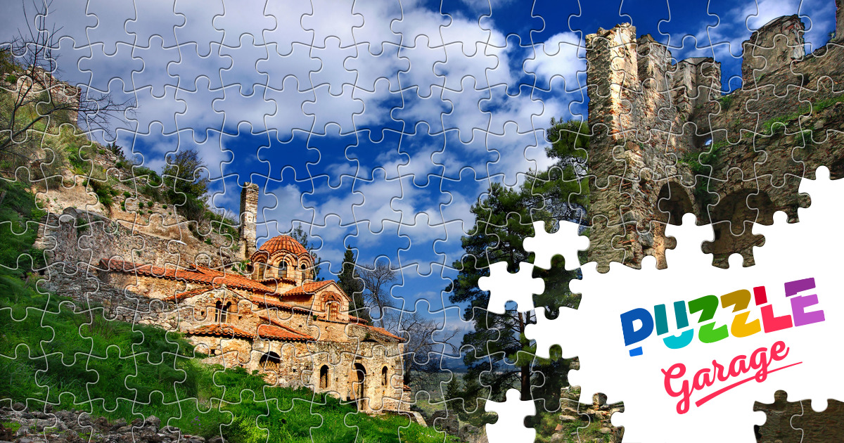 Perileptos Monastery Jigsaw Puzzle (Countries, Greece) Puzzle Garage