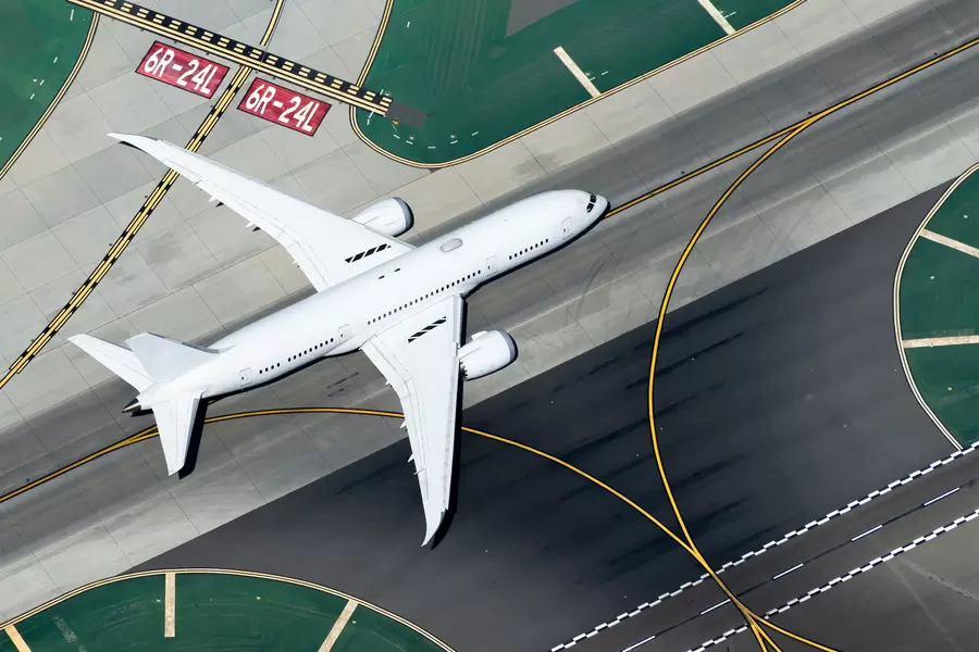 Aereo in pista