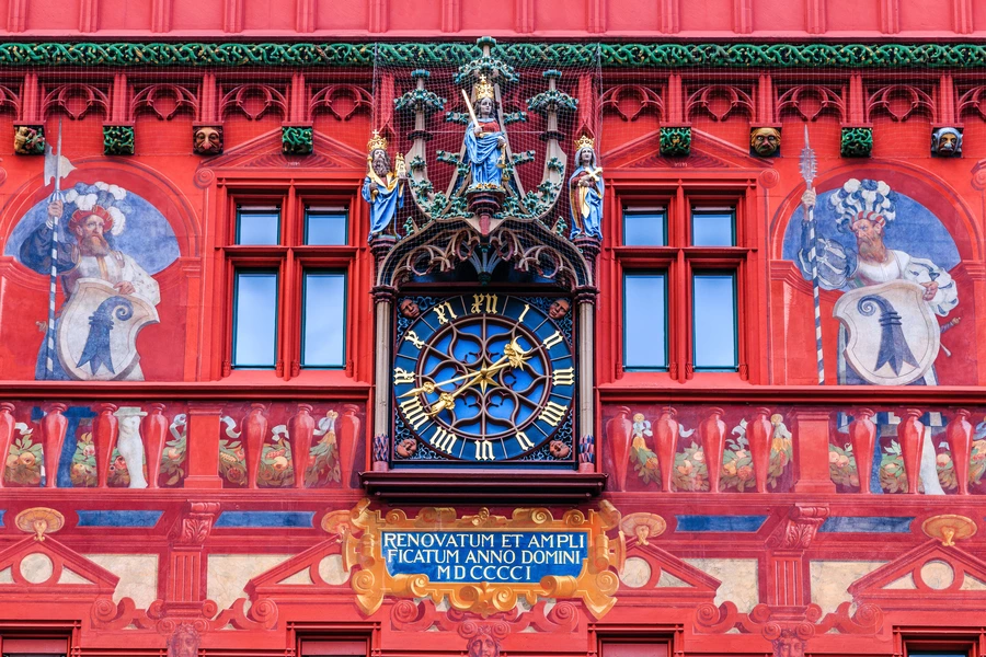 Ceasul la Primăria Basel