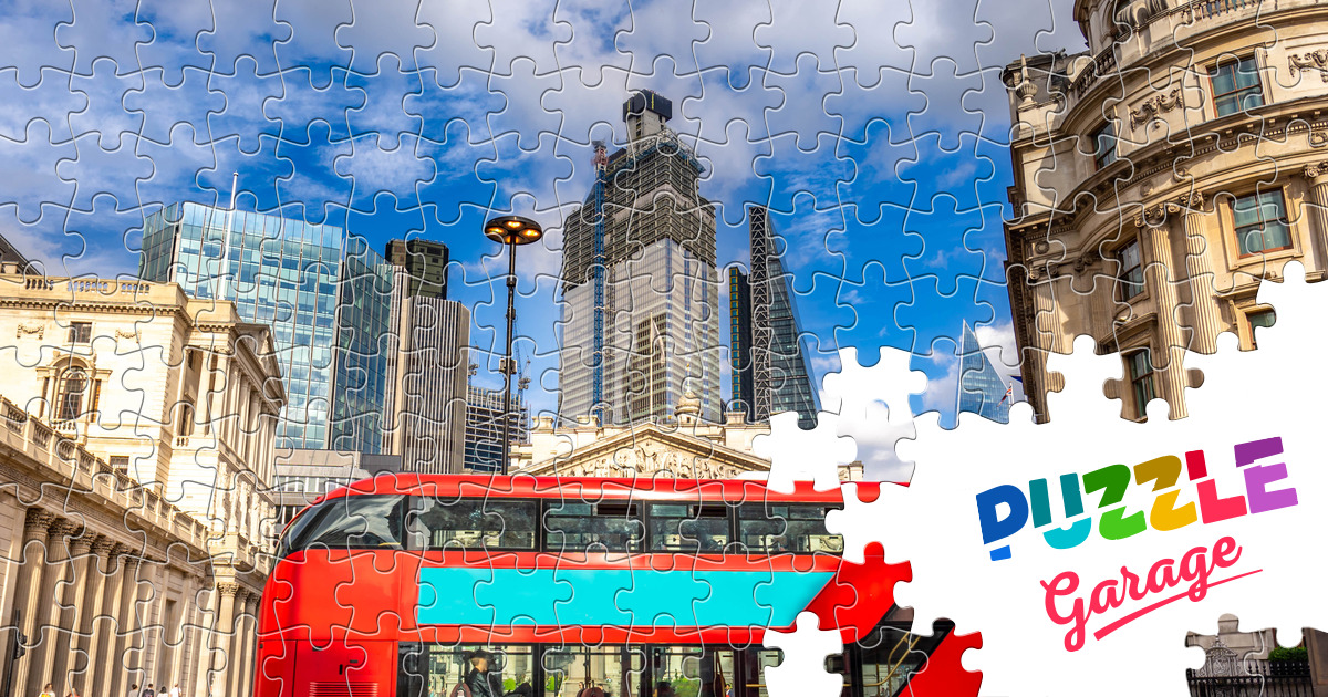 London bus Jigsaw Puzzle (Countries, Great Britain) Puzzle Garage