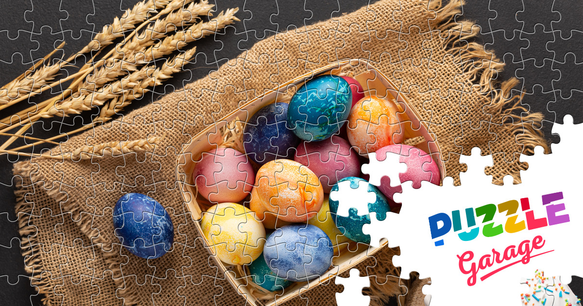 Easter eggs and Easter cake Jigsaw Puzzle (Holidays, Easter) | Puzzle ...