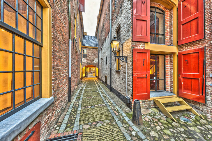 Groningen şehrinde sokak