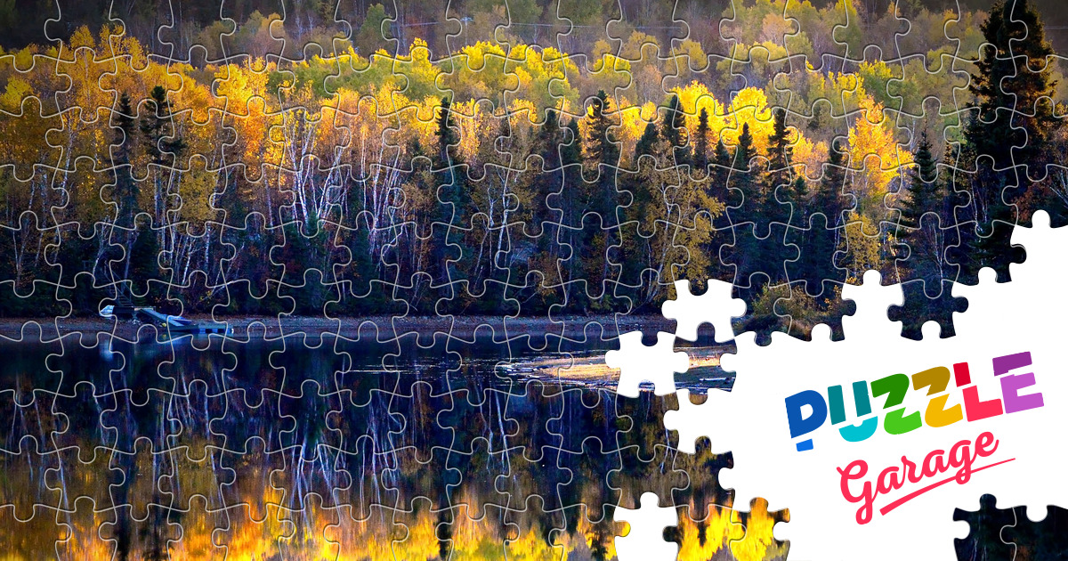 Autumn Canadian Forest Landscape Jigsaw Puzzle (Countries, Canada