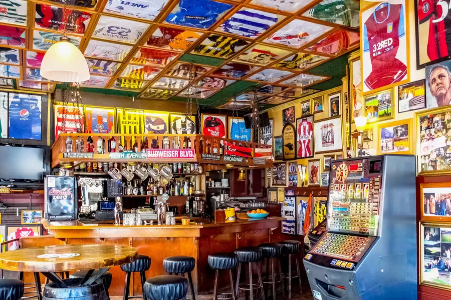 Bar de football d'Amsterdam