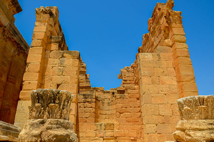 Ruinen des Tempels der Stadt Sbeitla