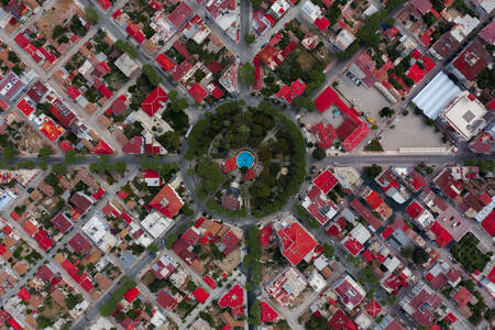 Vista desde arriba de la ciudad de Aydin