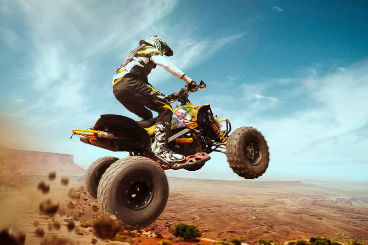 Quad bike racer