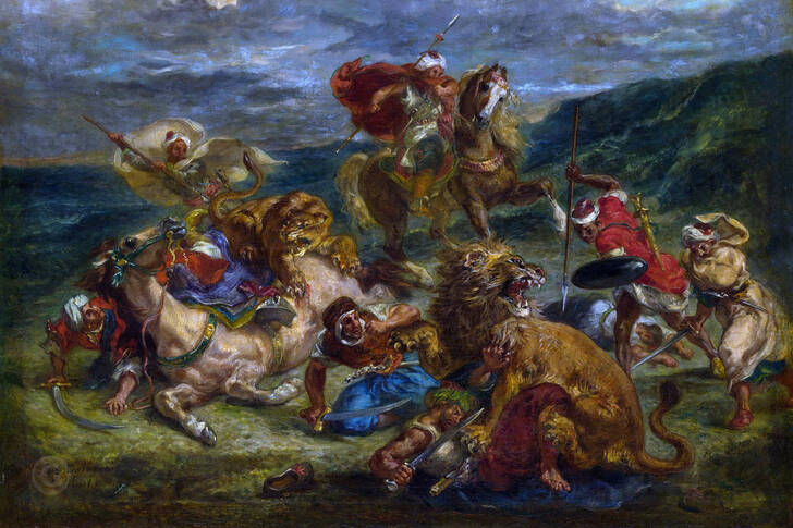 Eugene Delacroix: "Løvejagten"