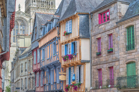 Building facades in Quimper