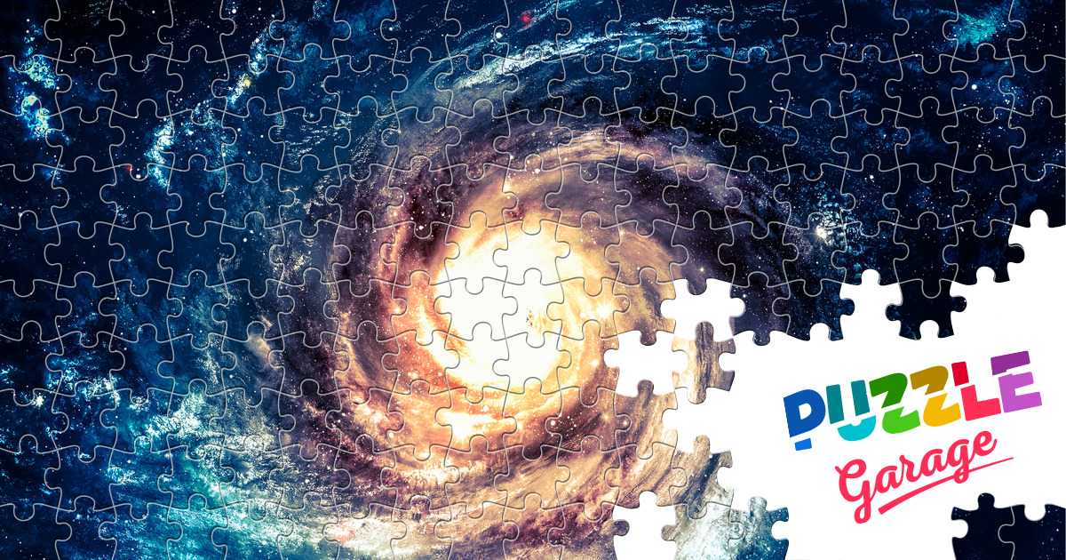 Spiral galaxy Jigsaw Puzzle (Space, Cosmonautics) Puzzle Garage