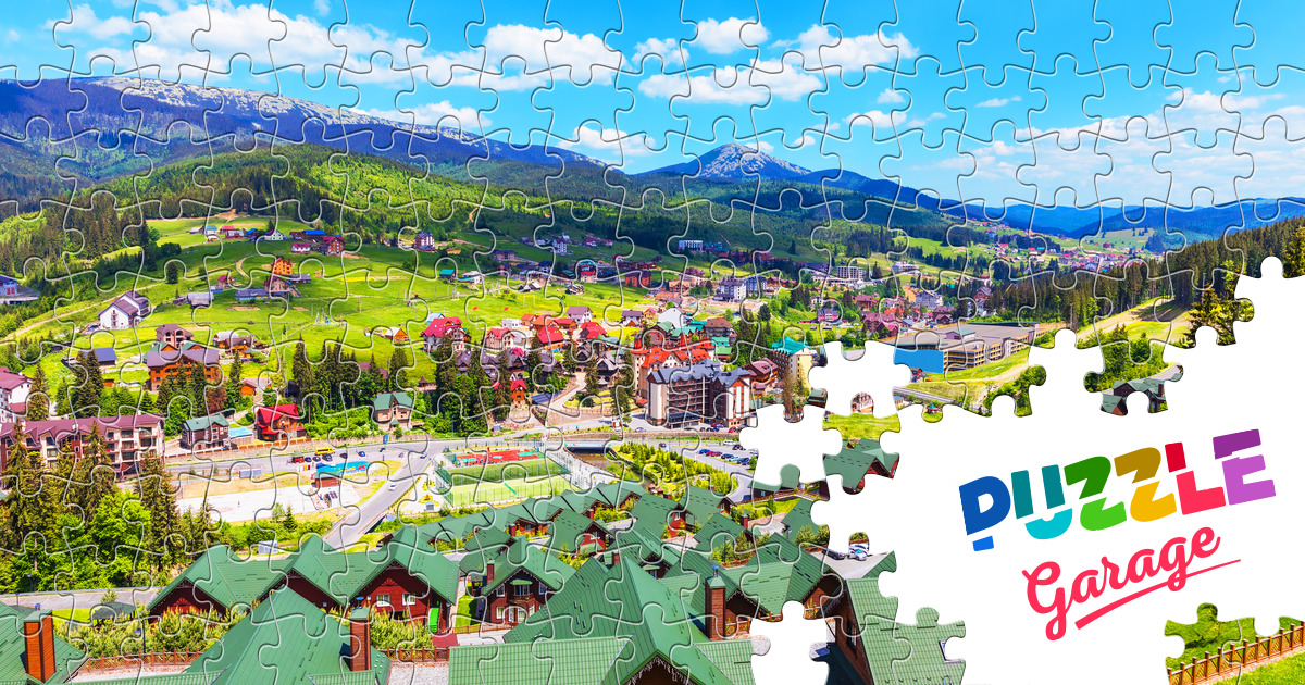 Summer Bukovel Jigsaw Puzzle (Countries, Ukraine) | Puzzle Garage