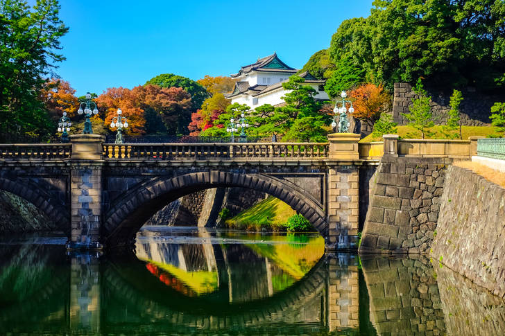 View of the Imperial Palace in Tokyo