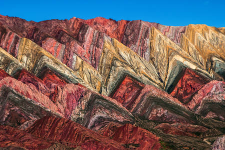Colored mountains of Argentina