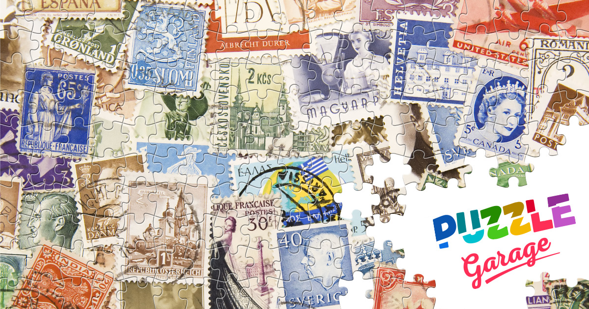 World stamps Jigsaw Puzzle (Other, Collecting) Puzzle Garage