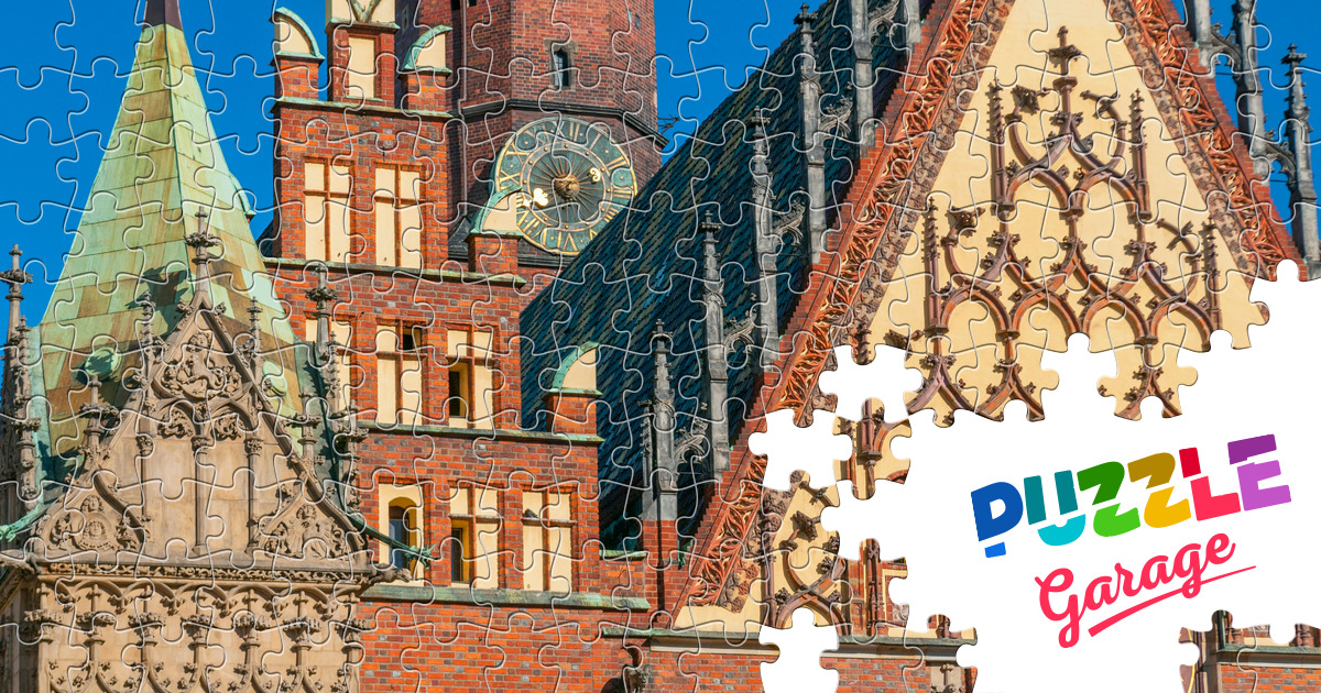The architecture of the old town hall of Wroclaw Jigsaw Puzzle