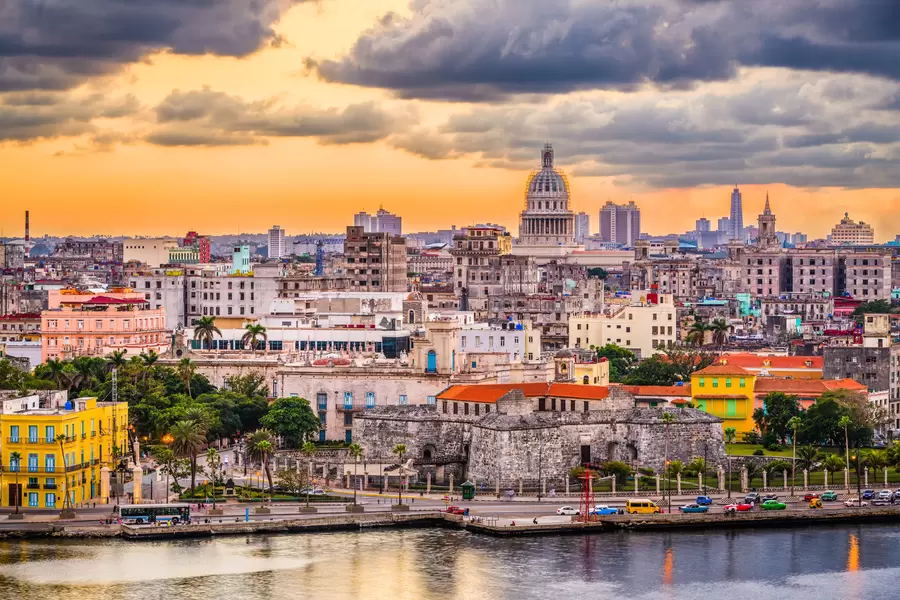 Zonsondergang in Havana