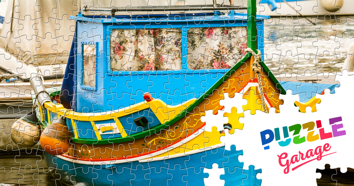 Maltese traditional boat luzzu Jigsaw Puzzle (Countries, Malta