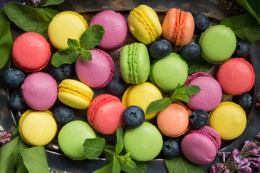 Veelkleurige Macarons