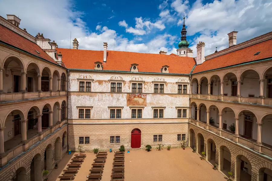 Binnenplaats van het kasteel van Litomyšl