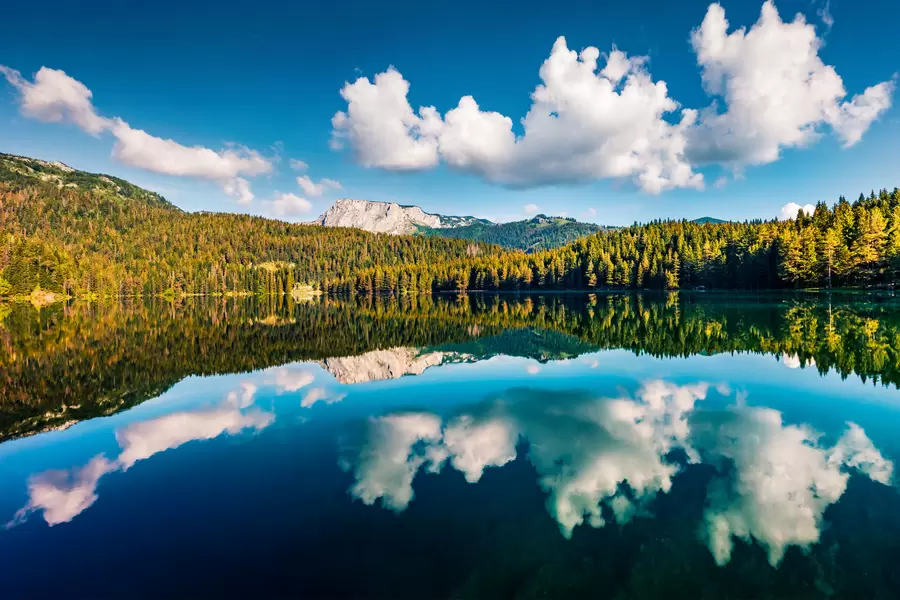 Black lake in Montenegro