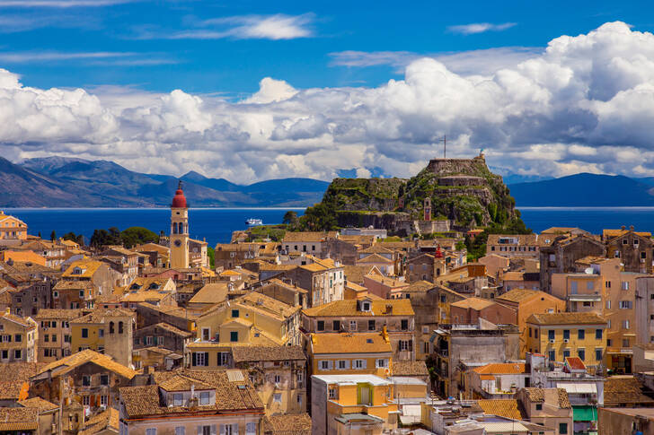 View of the city of Kerkyra, Corfu