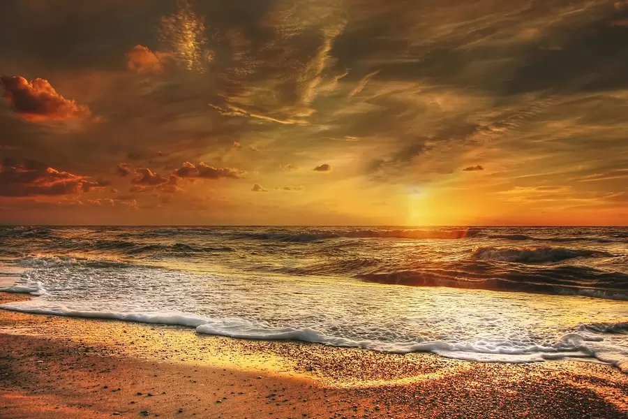 Sonnenuntergang an der Nordsee