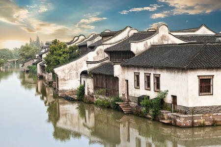 Wuzhen vízi város
