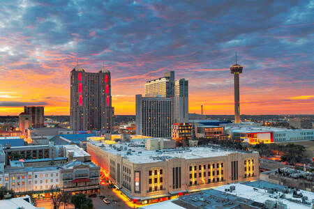 Sunrise in San Antonio, Texas