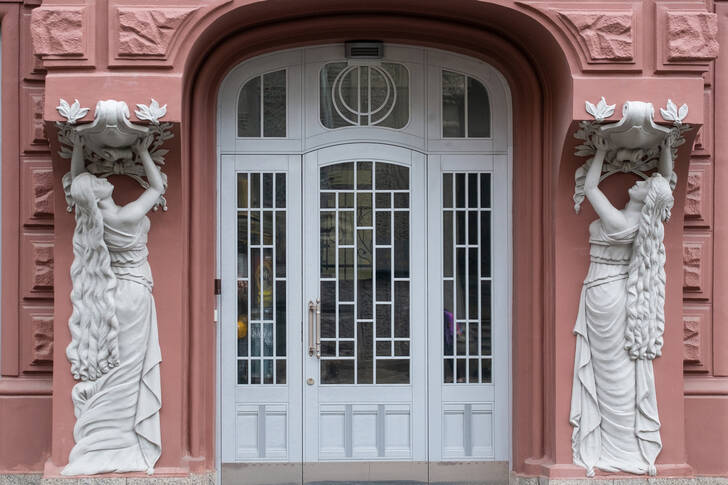 Facade of a house in Kyiv