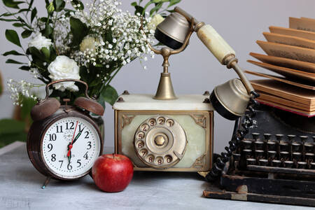 Antiques on the table