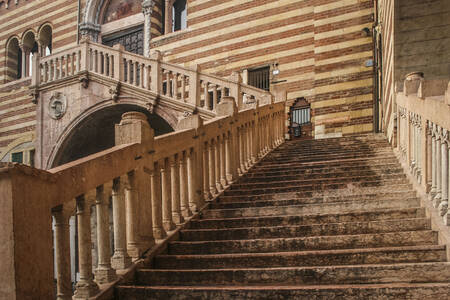 Schodiště v Palazzo della Ragione