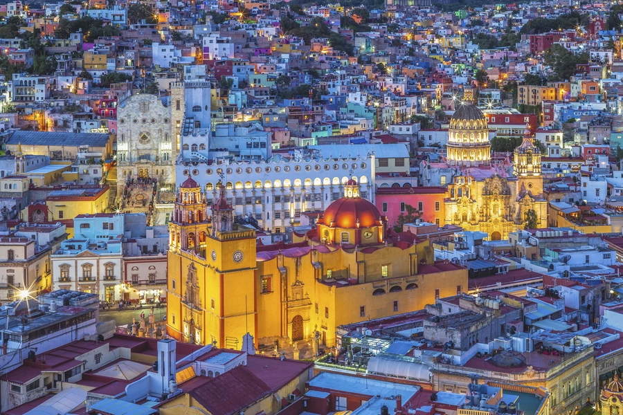 De stad Guanajuato