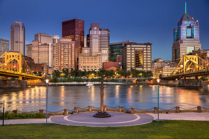 Abendliches Pittsburgh