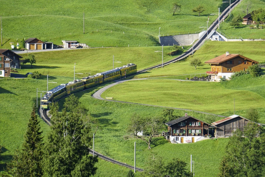 Vlak v Grindelwaldu