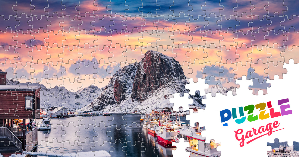 Frosty morning in the Lofoten Islands Jigsaw Puzzle (Countries, Norway ...