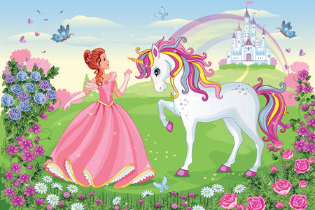 Princess and unicorn