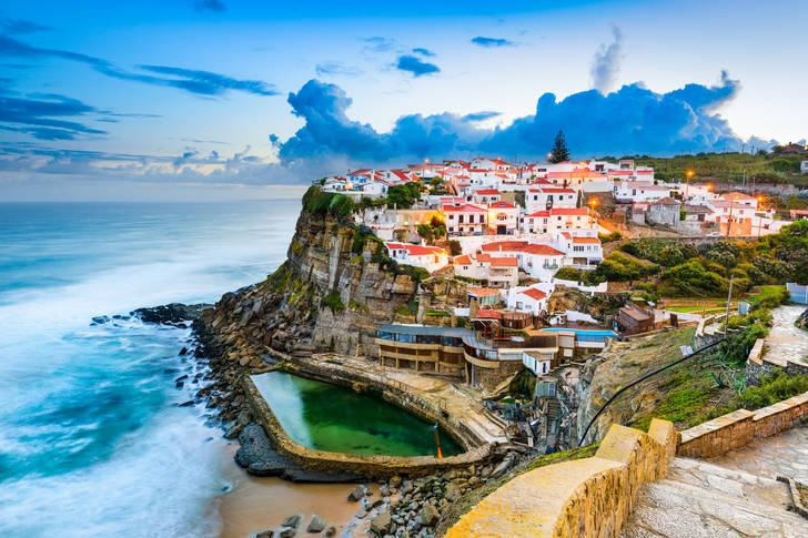 The seaside town of Azenhas do Mar