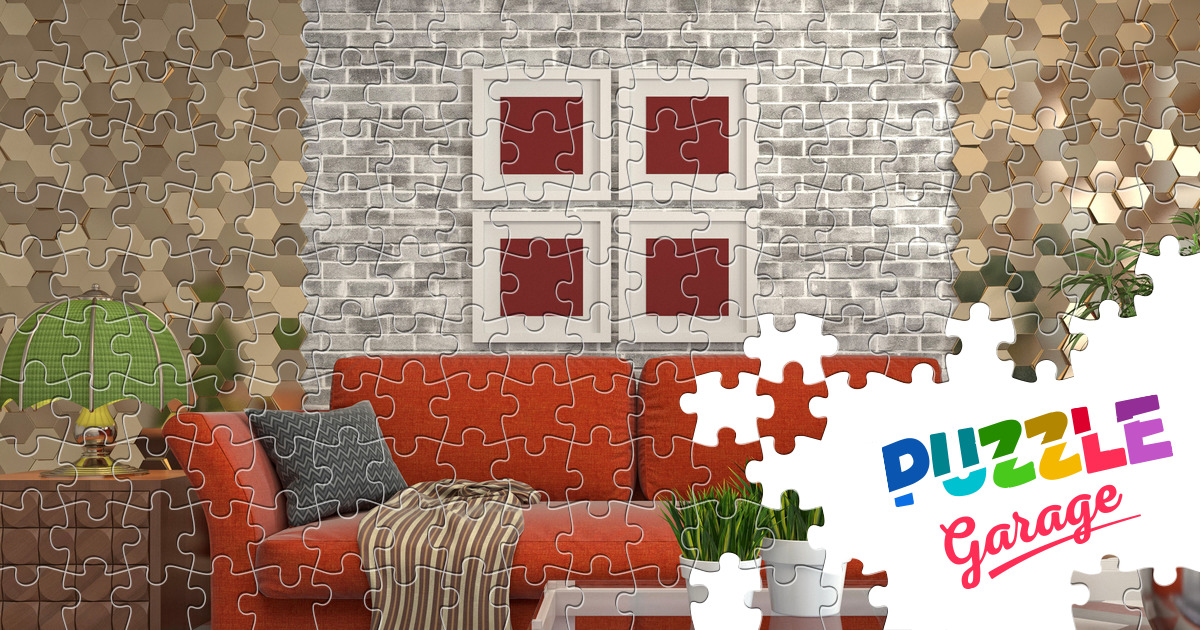 Living room in modern style Jigsaw Puzzle (Home, Interiors) Puzzle Garage