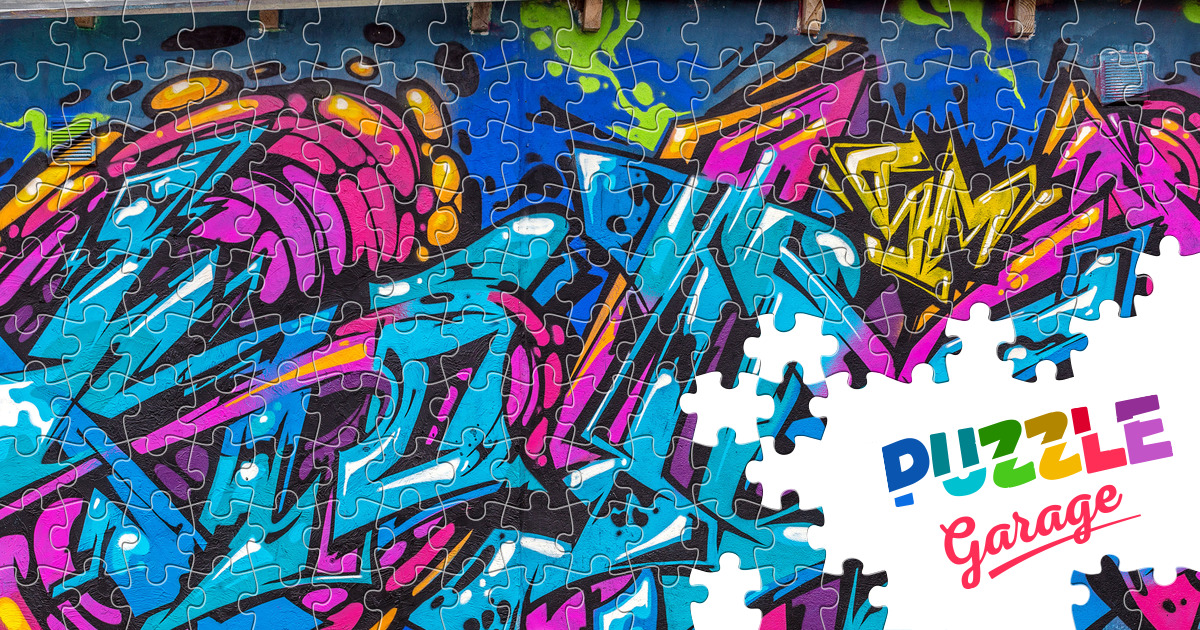 Graffiti abstraction Jigsaw Puzzle (Art, Graffiti) Puzzle Garage